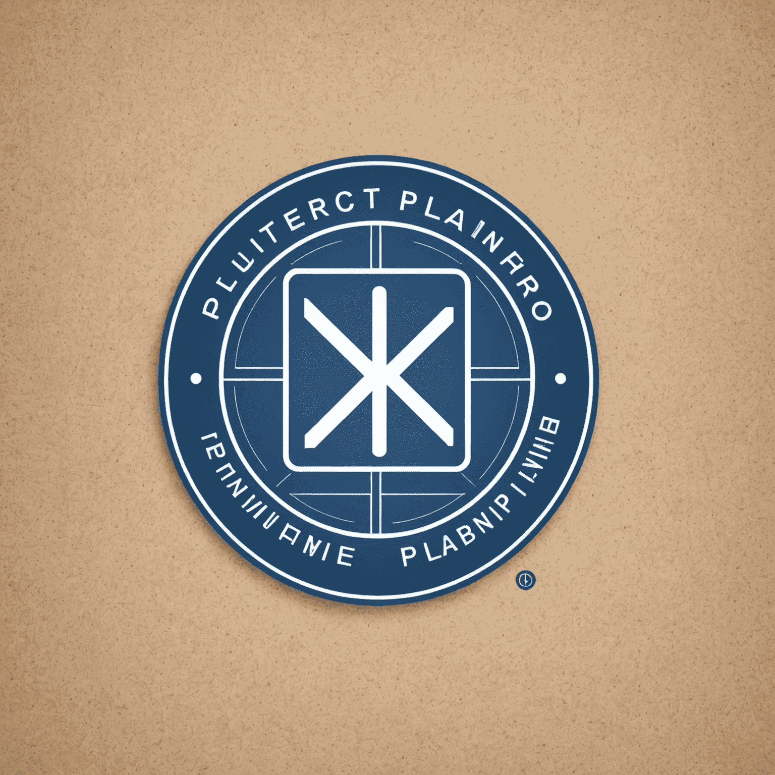 PlanPro logo: A stylized blueprint with a checkmark, symbolizing successful financial planning