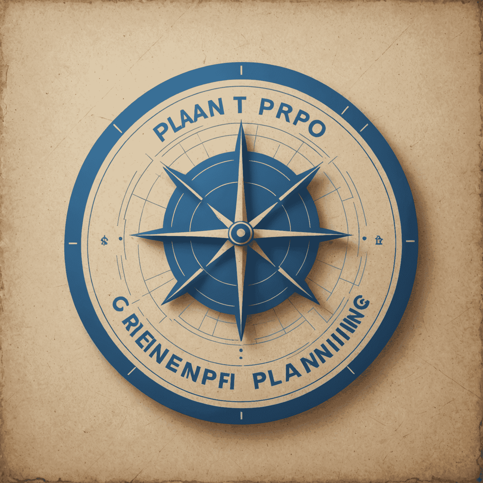 PlanPro logo: A stylized blueprint with a checkmark, symbolizing successful financial planning