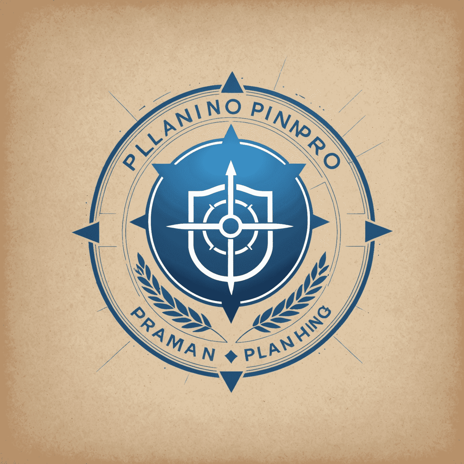 PlanPro logo: A stylized blueprint with a checkmark, symbolizing successful financial planning