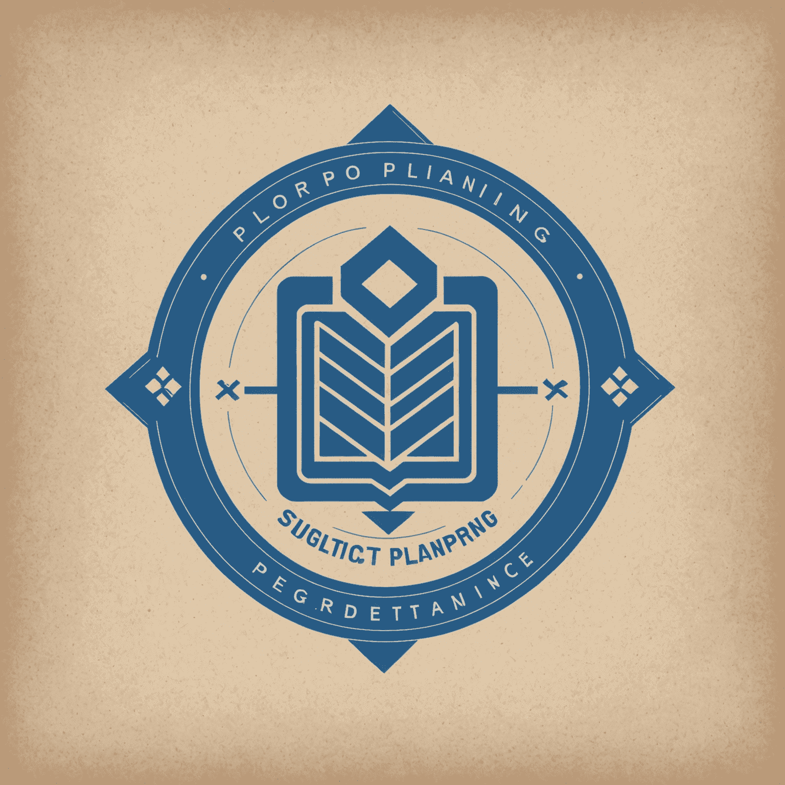 PlanPro logo: A stylized blueprint with a checkmark, symbolizing successful financial planning