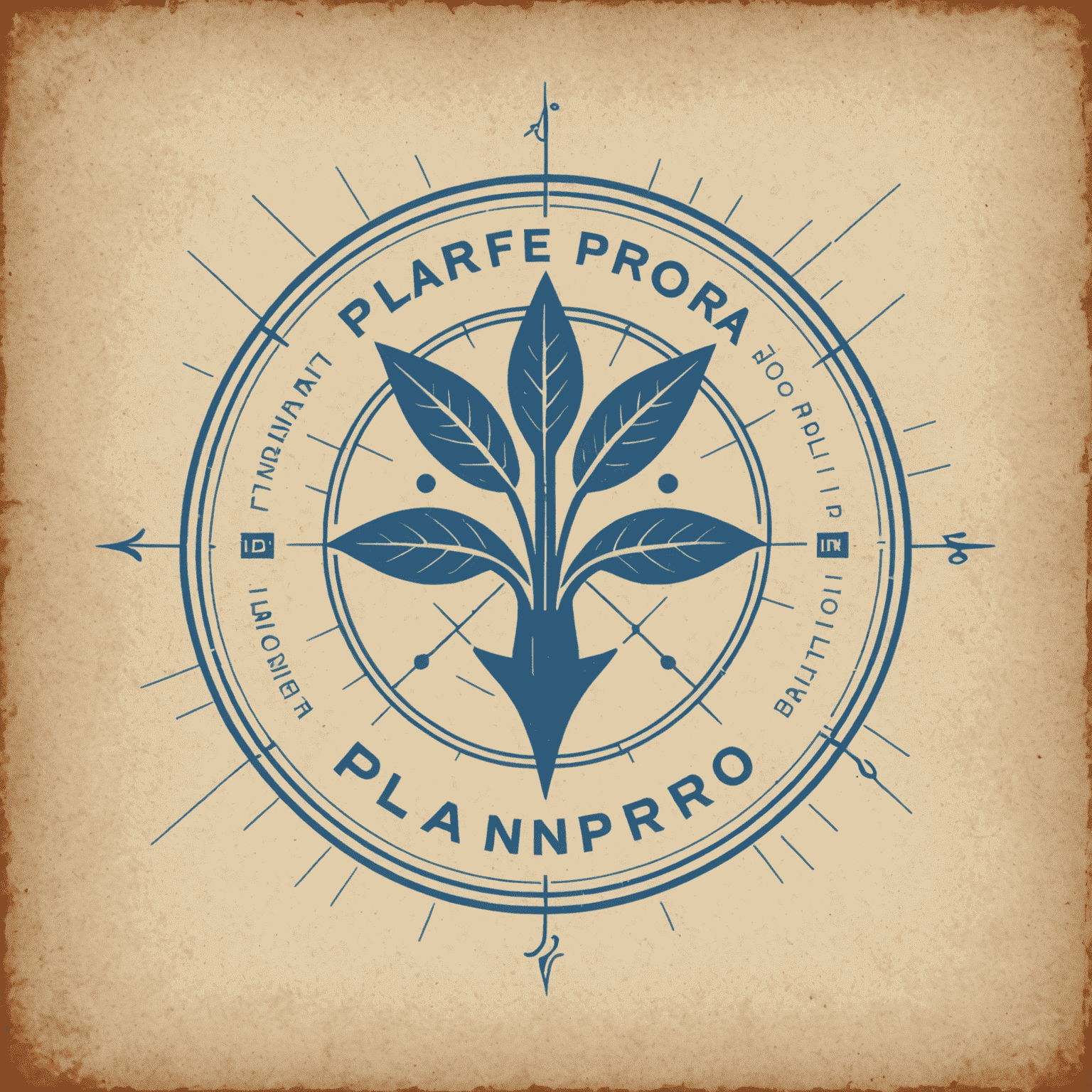 PlanPro logo: A stylized blueprint with a checkmark, symbolizing successful financial planning