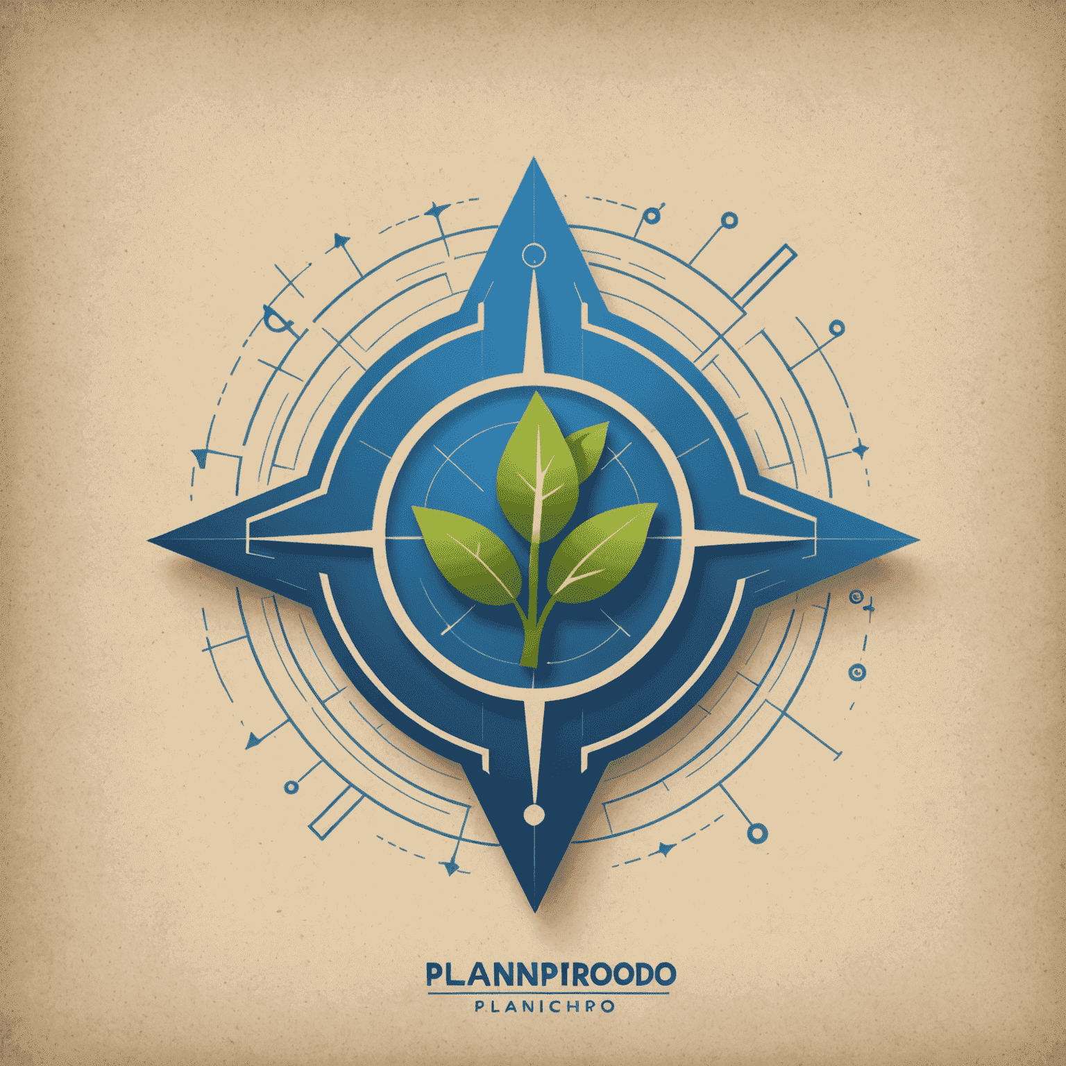 PlanPro logo: A stylized blueprint with a checkmark, symbolizing successful financial planning